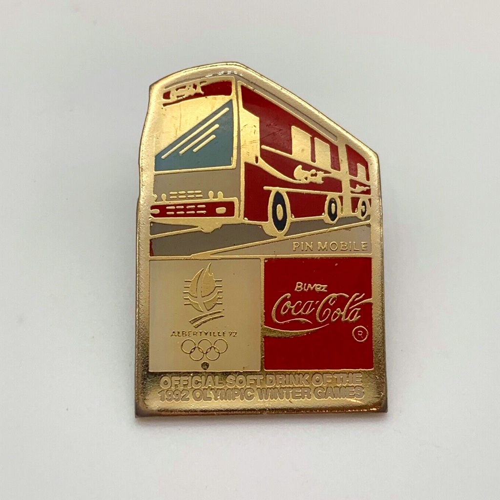 Vintage Olympics CocaCola 1992 Olympic Winter Games Collectible Pin